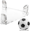 Ball Display Stand Holders, Transparent Triangle Ball Stand Holder, Acrylic Triangle Stand Display Rack, Trilateral Sports Ball Storage Rack, Soccer Holder for Football Volleyball