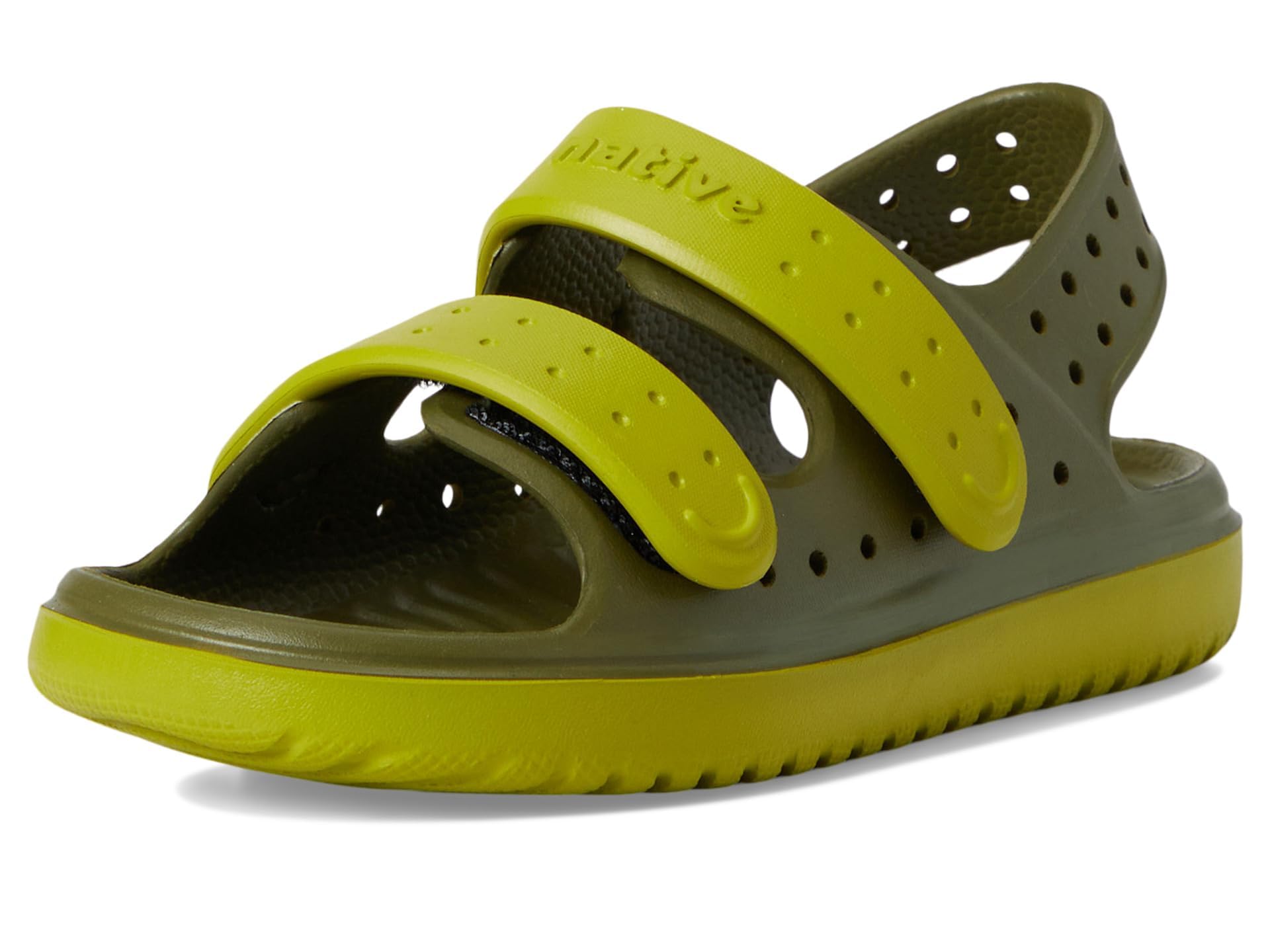 Native Shoes Unisex Kid Chase (Toddler) Rookie Green/Seaweed Green 5 Toddler Medium