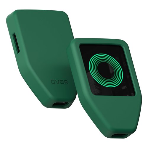 CVER Silicone Case for Trezor Safe 5, Full Coverage Protection, Screen & Port Access (Green)