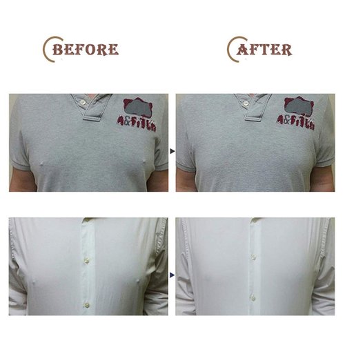 DoHope 25Pairs Mens Nipple Concealer Protector Invisible Nipple Covers Prevent Nipple Chafing Sticker Patch 3cm / 3.5cm (4.5CM Nude)