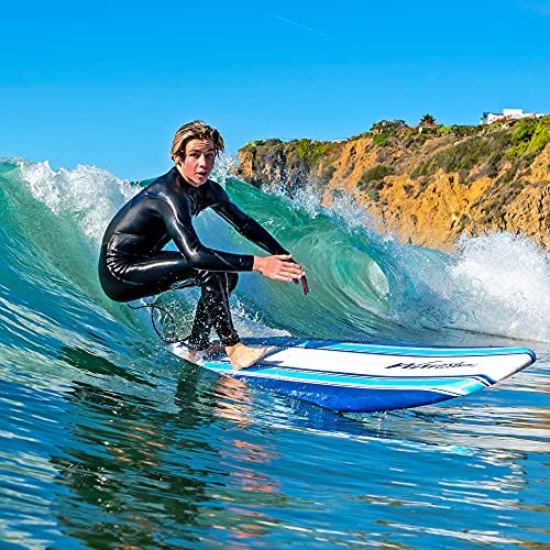 WaveStorm 8ft Foam Surfboard with Fins & Accessories - Beginner Friendly