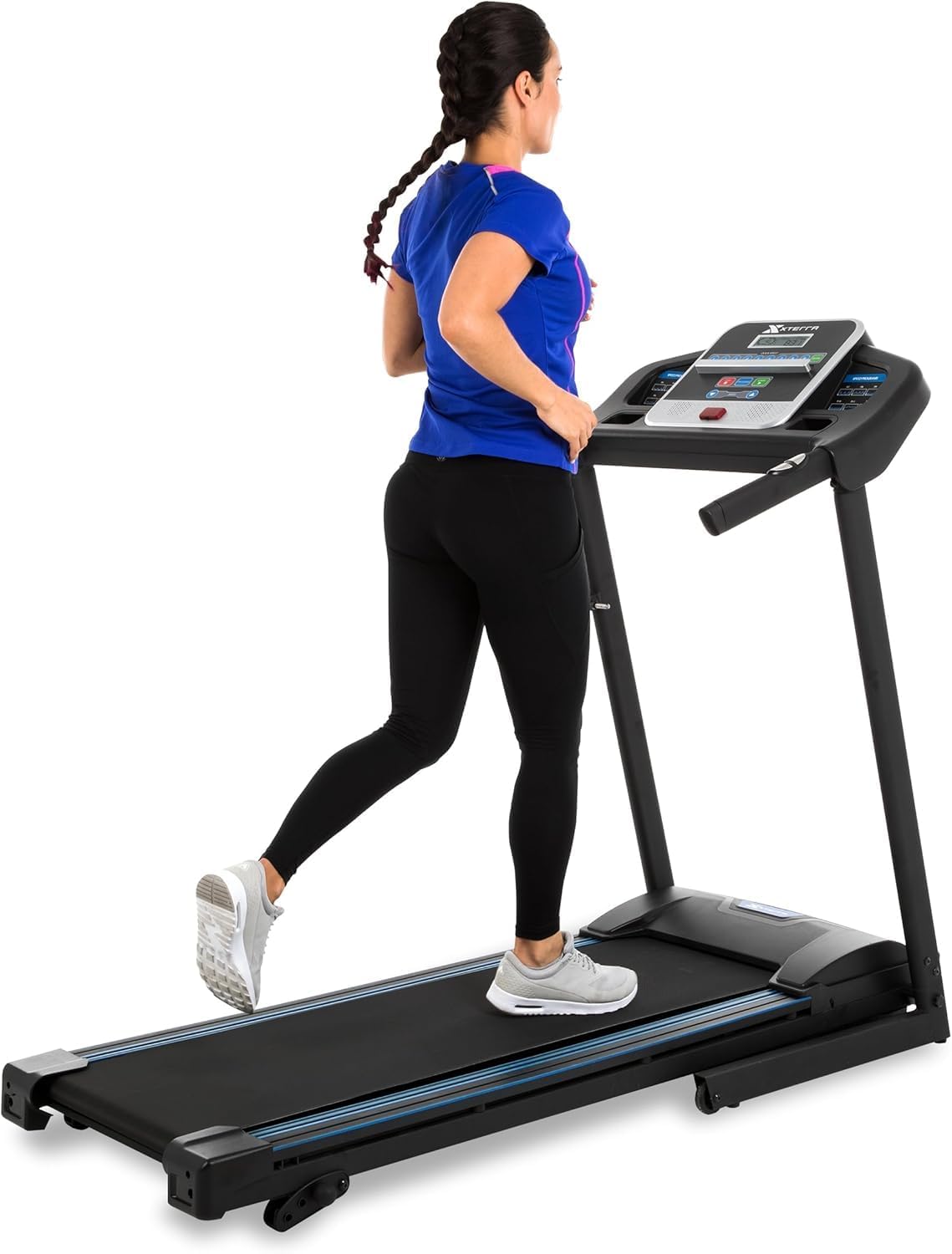 XTERRA Premium Folding Smart Treadmill - Compact Design, 250+ LB Capacity, Powerful Motor & Fitness App Included