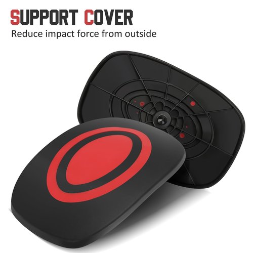 GearRoot Portable Golf Travel Bag Support Pole, Umbrella Anti-Impact Support Cover Protector and Aluminum Alloy Rod, Golf Club Travel Bag Support System Protect Club from Impact, Dark Red