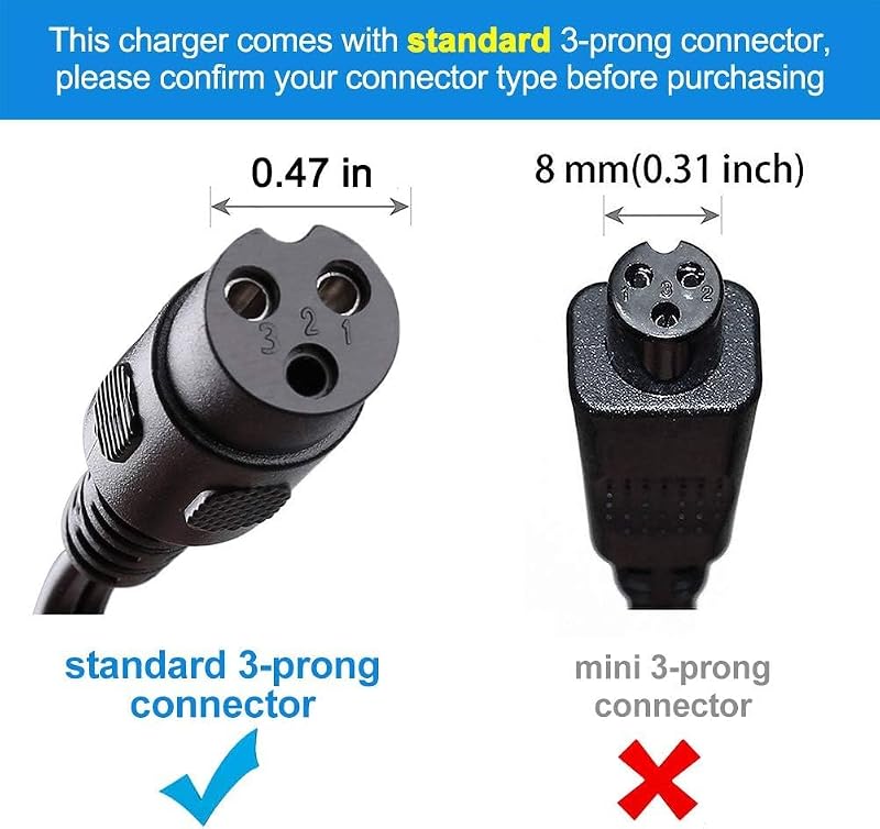 Razor 24V Charger for E100 E200 E300 E500 MX350 – Replacement for W13112099014
