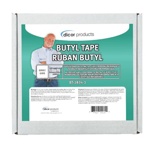 Dicor Butyl Seal Tape - 1/8" x 3/4" x 30' Heavy-Duty Repair Tape for RVs, Trailers, and Windows