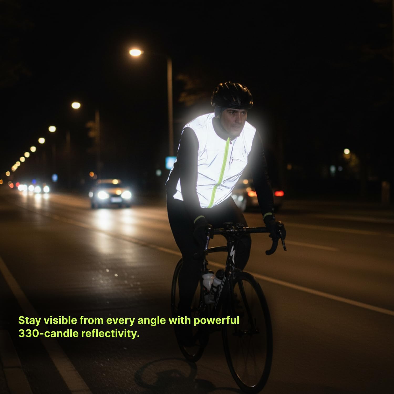 ReflecToes Reflective Safety Vest - Hi-Vis Running & Cycling Gilet for Night Visibility | Lightweight & Breathable