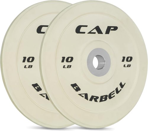 CAP Barbell Rubber Olympic Bumper Plate - Durable Weight Plates for Strength Training | Multiple Colors Available