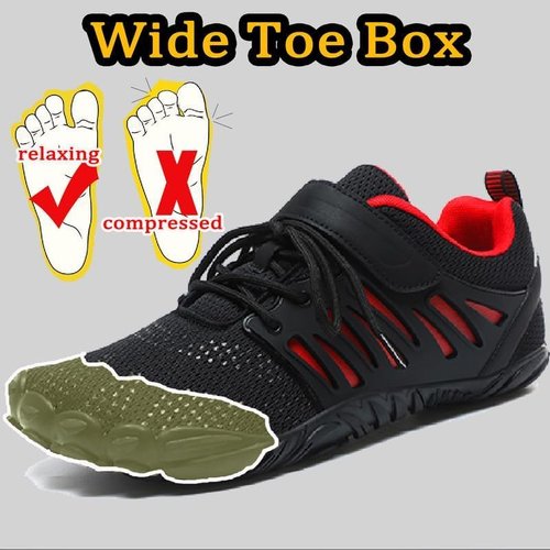 MIFAWA Barefoot Shoes - Wide Toe Box Zero Drop Water Shoes for Men | Ideal for Gym, Running & Hiking