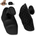 Workout Grips Rubber fitness grip fingerless gloves, unisex,anti slip and anti sweat rubber fitness grip, suitable for weightlifting, pull-up, gym training, essential for fitness (Black)
