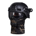 Airsoft Helmet Full Face, Tactical Helmet with Airsoft Mask and Anti-Fog Goggles, Military Helmets, Paintball Helmet, Tactical Full Face Protection, Airsoft Accessories, Military Gear (Black)