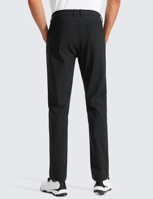 CRZ YOGA Golf Pants for Men - All Day Comfy 5-Pocket Design | Quick Dry Lightweight Stretch Trousers (28"/30"/32"/34")