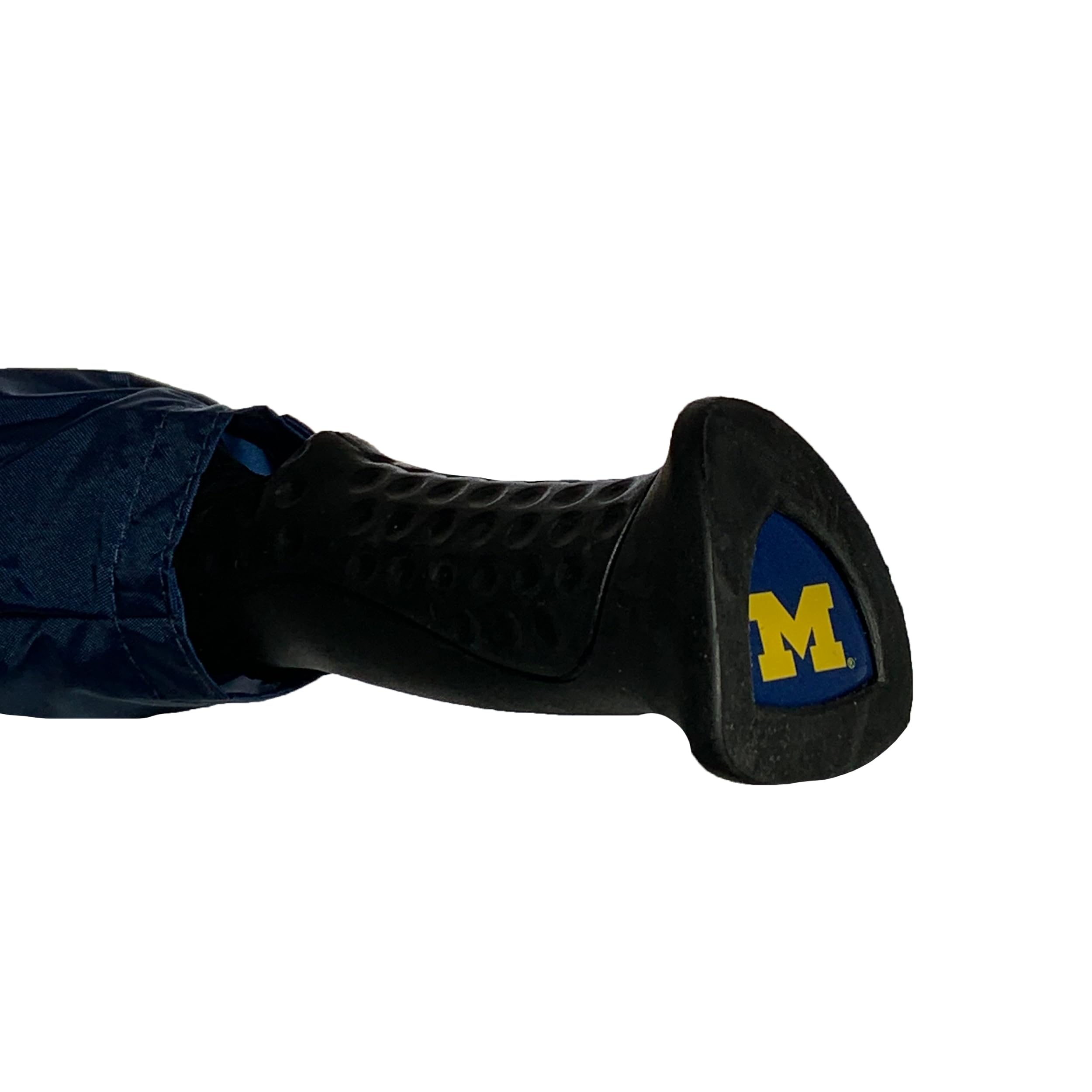 Team Golf NCAA Michigan Wolverines Golf Umbrella 62" Golf Umbrella with Protective Sheath, Double Canopy Wind Protection Design, Auto Open Button