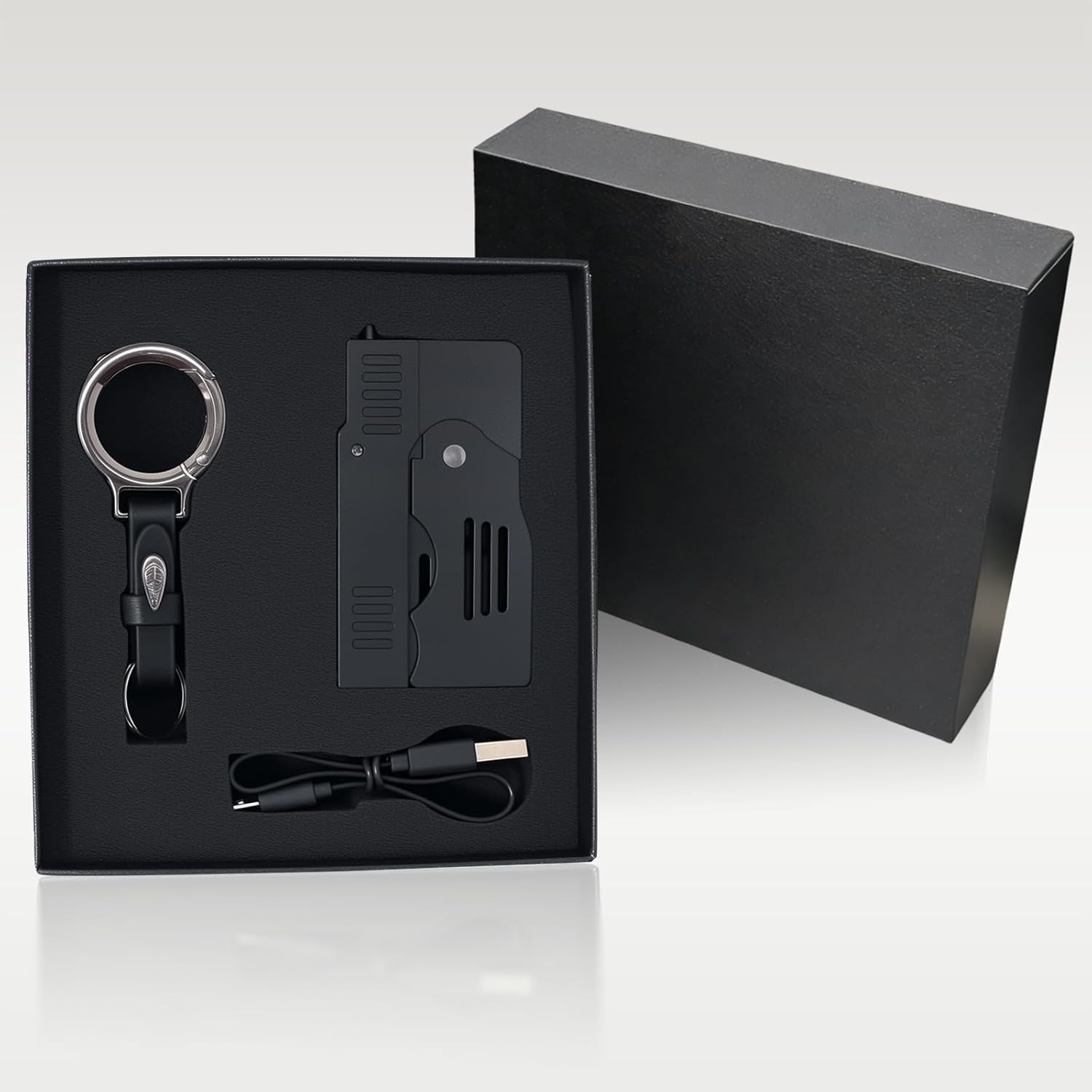 Skiennix Mini Stun Gun - Rechargeable Personal Security Device with Safety Switch & LED Flashlight
