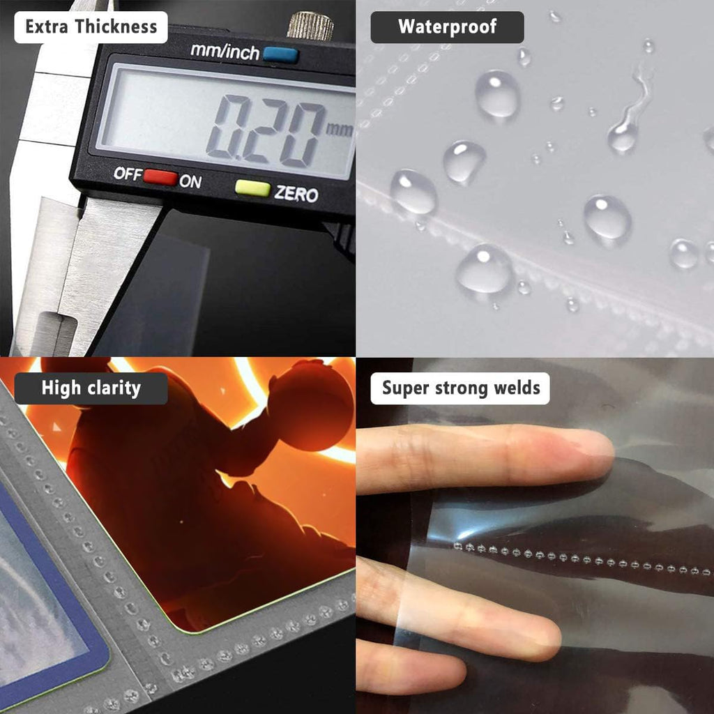 WOT 9-Pocket Trading Card Sleeves - 1440 Double-Sided Clear Protectors for Sports & Game Cards