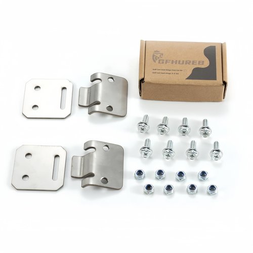 GFHUREB 2 Pair Golf Cart Seat Hinge Set for Club Cars DS Electric/Gas (1979-up) - Replaces OEM 1011652 1012412