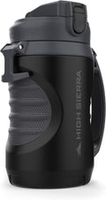 High Sierra 64 oz Insulated Water Bottle - Double Wall, Leakproof Flip-Top Lid, BPA-Free for Gym & Outdoors