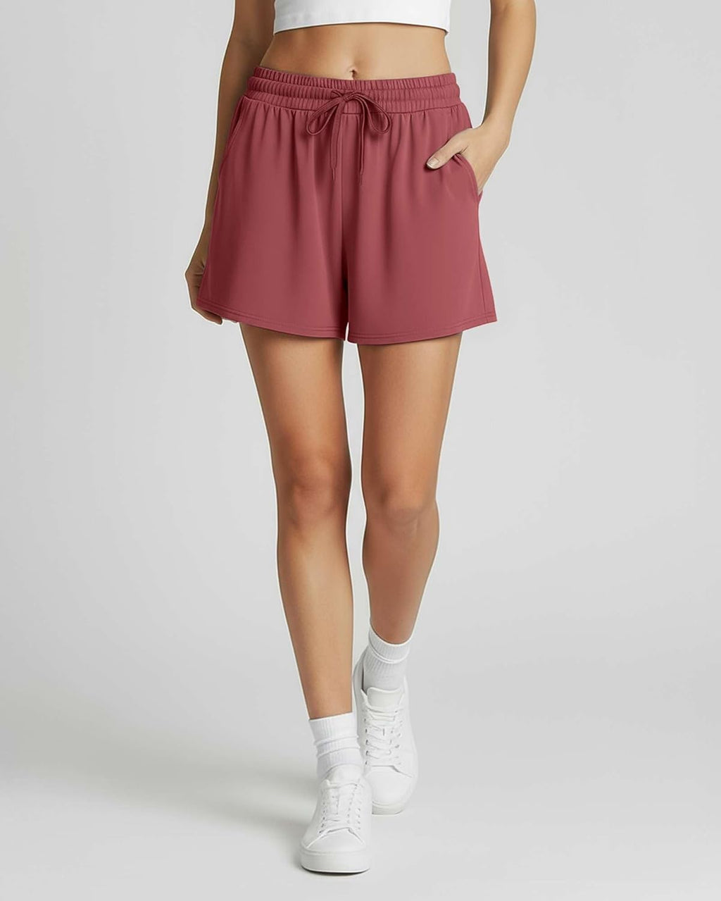 Real Essentials Ultra-Soft Women's Athletic Lounge Shorts - 3 Pack with Pockets | Plus Size Available