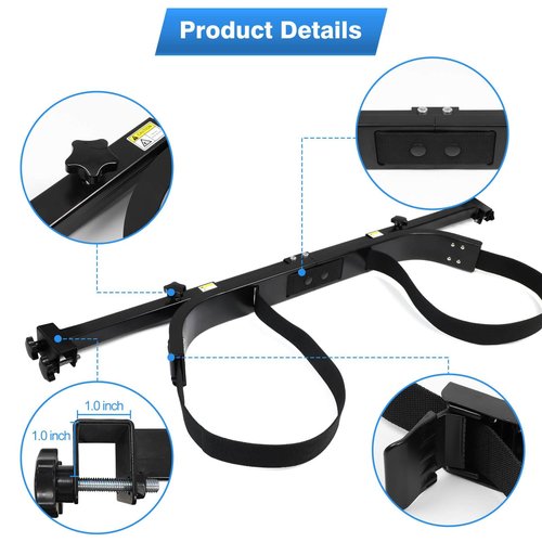 Golf Cart Rear Seat Bag Holder Bracket Attachment for Most 2+2 Golf Cart Rear Seat with 1 Inch Square Tube, No Drilling Golf Cart Bag Attachment for EZGO Club Car Yamaha Golf Carts, Metal / Stable