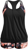 Holipick Plus Size Tankini Swimsuit - Tummy Control Blouson Top with Shorts | Stylish & Comfortable