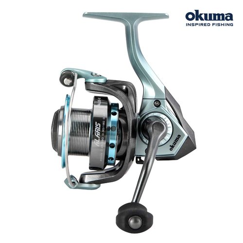 OKUMA ALS-40 Alaris Spinning Reel, 40 Reel Size, 5.0: 1 Gear Ratio, 33.40" Retrieve Rate, 4 Bearings, Ambidextrous,Multi,One Size