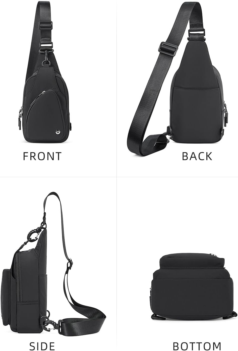 Westbronco Small Sling Bag - Lightweight Nylon Crossbody Backpack for Women | Ideal for Travel & Daily Use