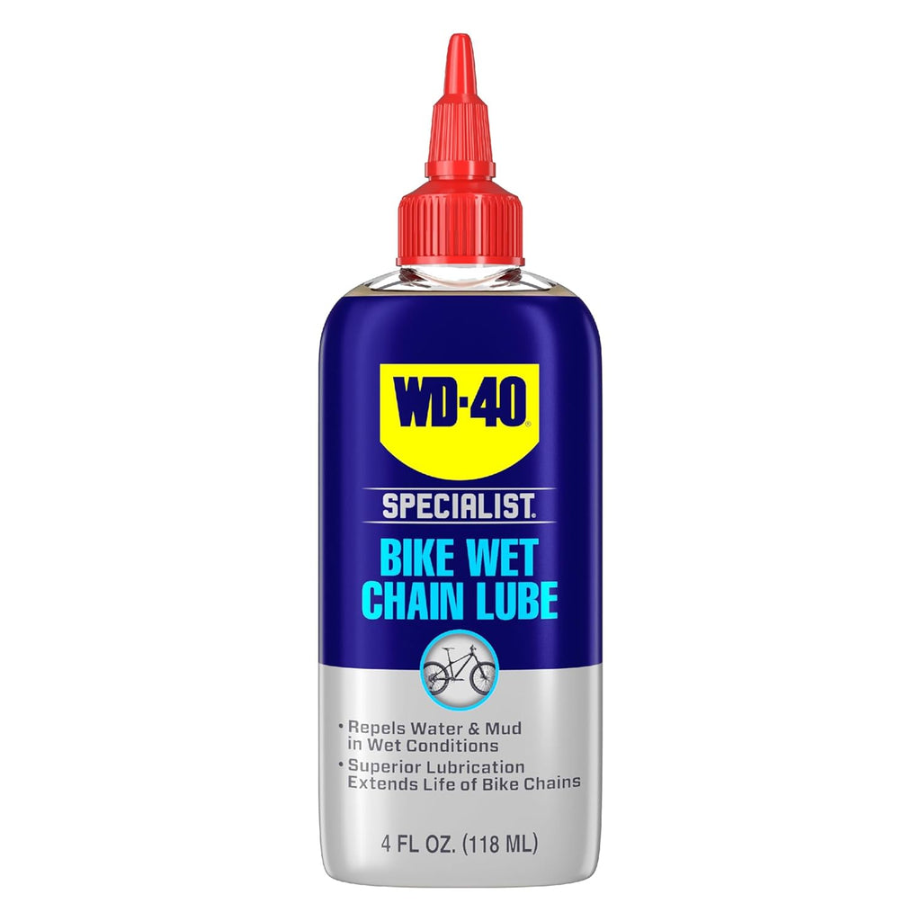 WD-40 Specialist Bike Wet Chain Lube - 4 OZ | Superior Lubrication for Smooth Riding