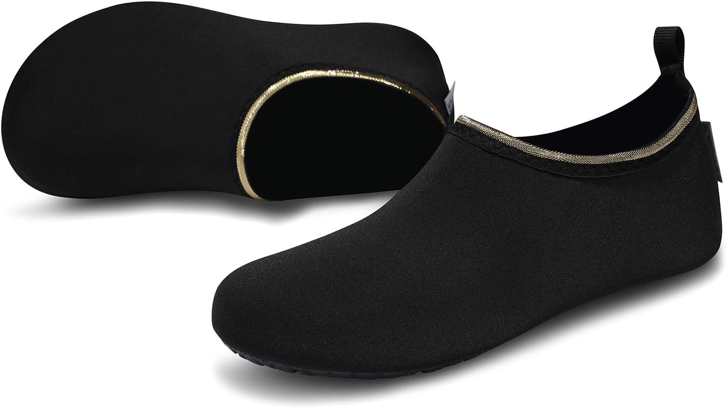 VIFUUR Water Sports Shoes Barefoot Quick-Dry Aqua Yoga Socks Slip-on for Men Women