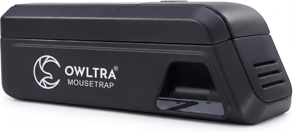 OWLTRA Indoor Electric Mouse Trap - Instant Rodent Zapper with Pet-Safe Trigger | Compact Black Design
