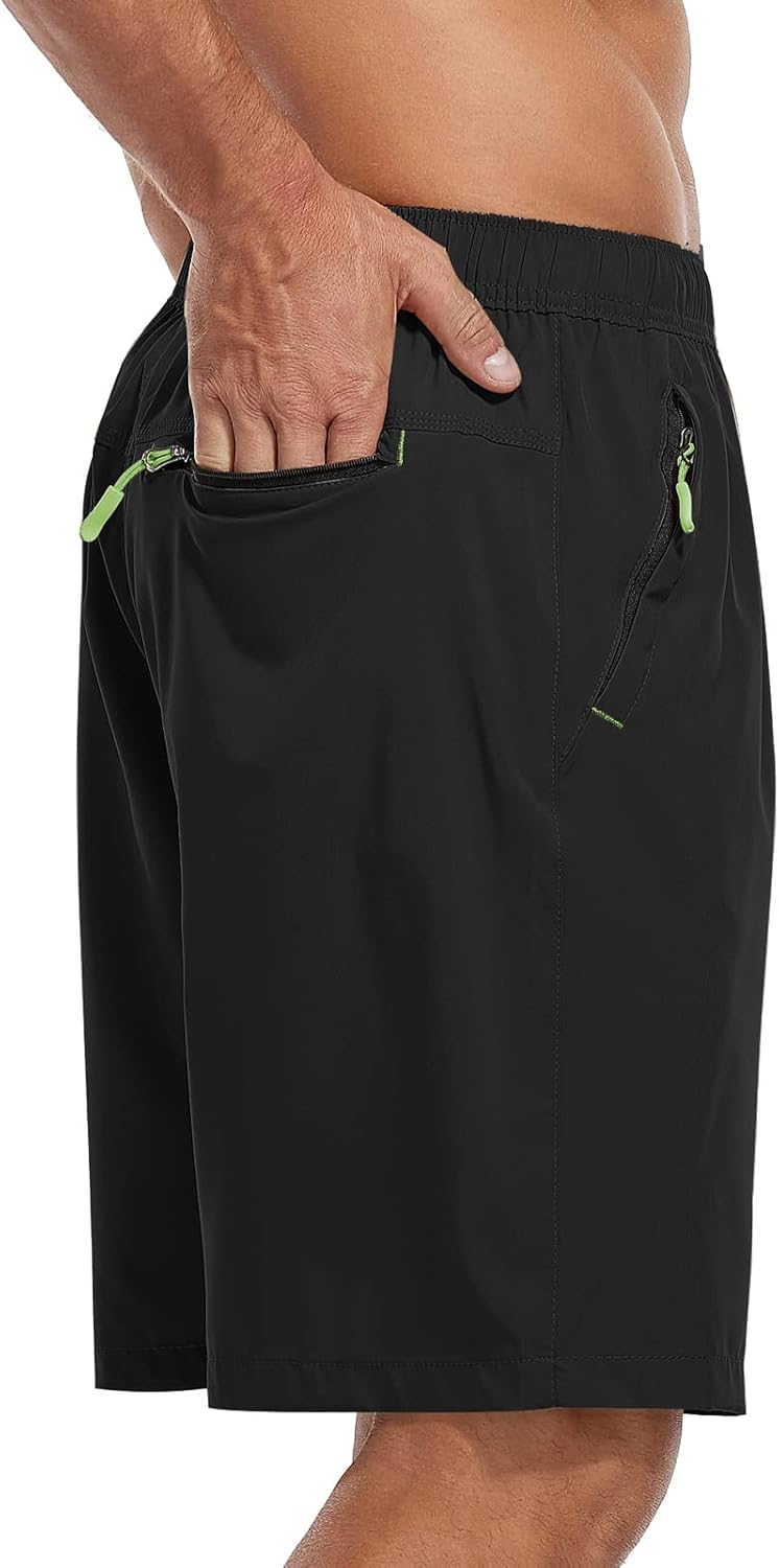 SPOSULEI Men's Hiking Shorts - Water Resistant, Quick-Dry, Lightweight with Zipper Pockets | Outdoor Comfort