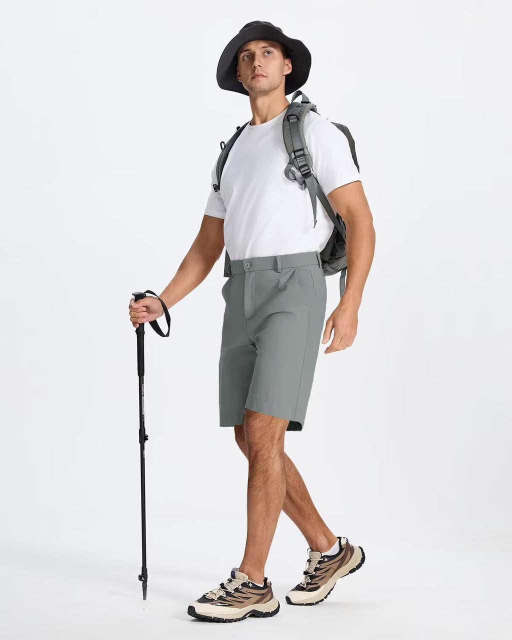 SNOWTEN Men's Classic Fit Golf Shorts - Lightweight Stretch Hiking Shorts with 4 Pockets | 7/9/11 Inch