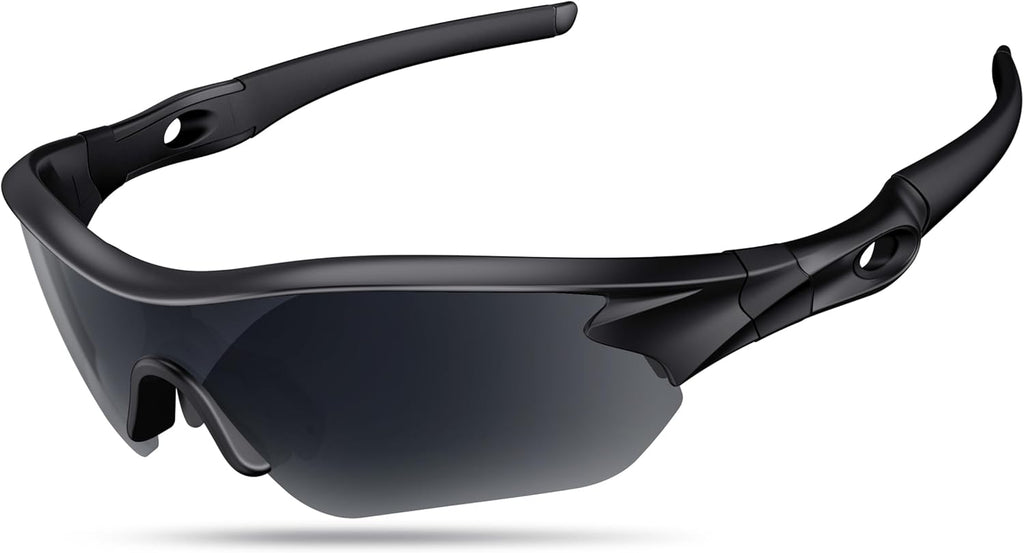 Polarized Sports Sunglasses - UV400 Protection for Men, Women & Youth | Ideal for Baseball, Running & Cycling