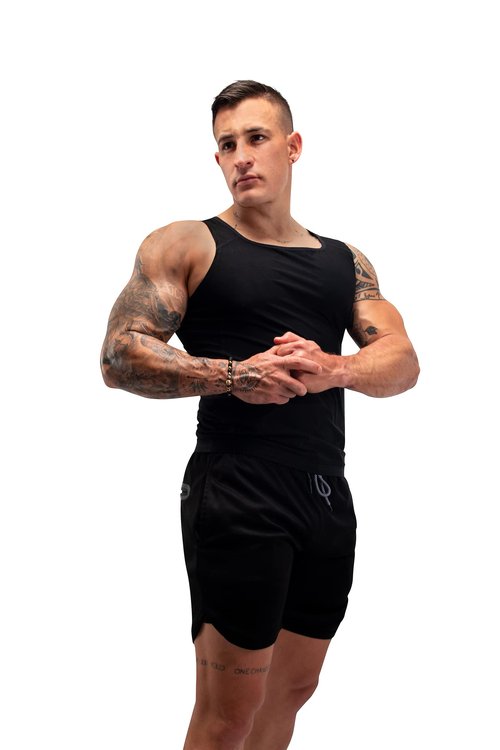 FUXERT Men's Sweat Vest Sweat Tank Top for Waist Trainer Workout Body Shaper Sauna Suit for Gym Exercise(SOBK 2XL/3XL)