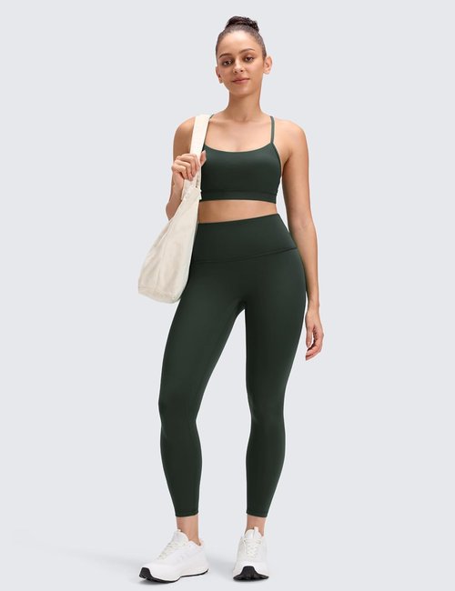 CRZ YOGA Yoga Leggings - Buttery Soft No Front Seam Design | High Waisted 25" for Ultimate Comfort