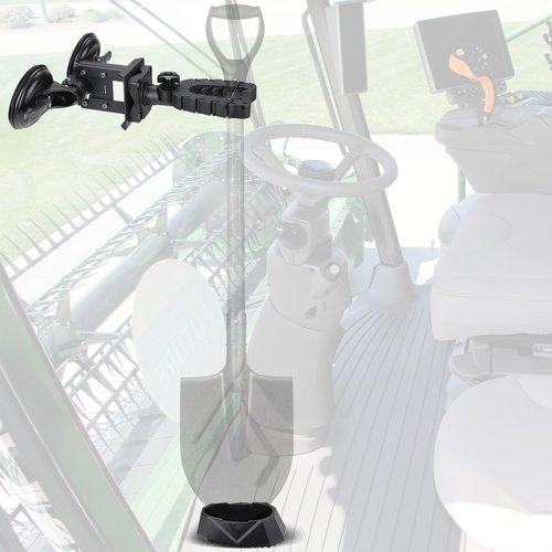 KEMIMOTO Tractor Tool Holder Rack for Glass Windshield, Adjustable Tool Mount with Enclosed Suction Cup, Compatible with Tractor Cab, Truck, UTV Back Windshield, and Golf Cart