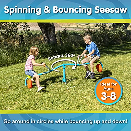 TP Spiro Spin Teeter Totter - Bounces & Spins 360° for Kids Blue/Green