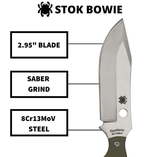 Spyderco FB49GPOD Stok OD G-10 Bowie Reveal 12