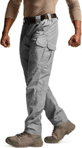 CQR Men's Tactical Pants - Lightweight Water-Resistant Ripstop Cargo for Outdoor Hiking & Work