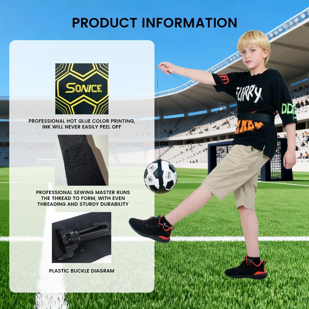 Soccer Training Strap - Adjustable Velcro Ball Control Trainer | Premium Fabric with Activity Buckle