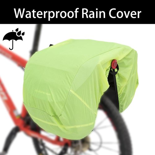 Sunpeak Bike Bag Accessories Panniers for Bicycle Rear Rack Bag 36L Waterproof Mountain Electric Bike Saddle Bag for Cycling Traveling Commuting Black