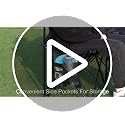 G GOOD GAIN Portable Soccer Bench 4 Seats Black - Foldable, No Assembly