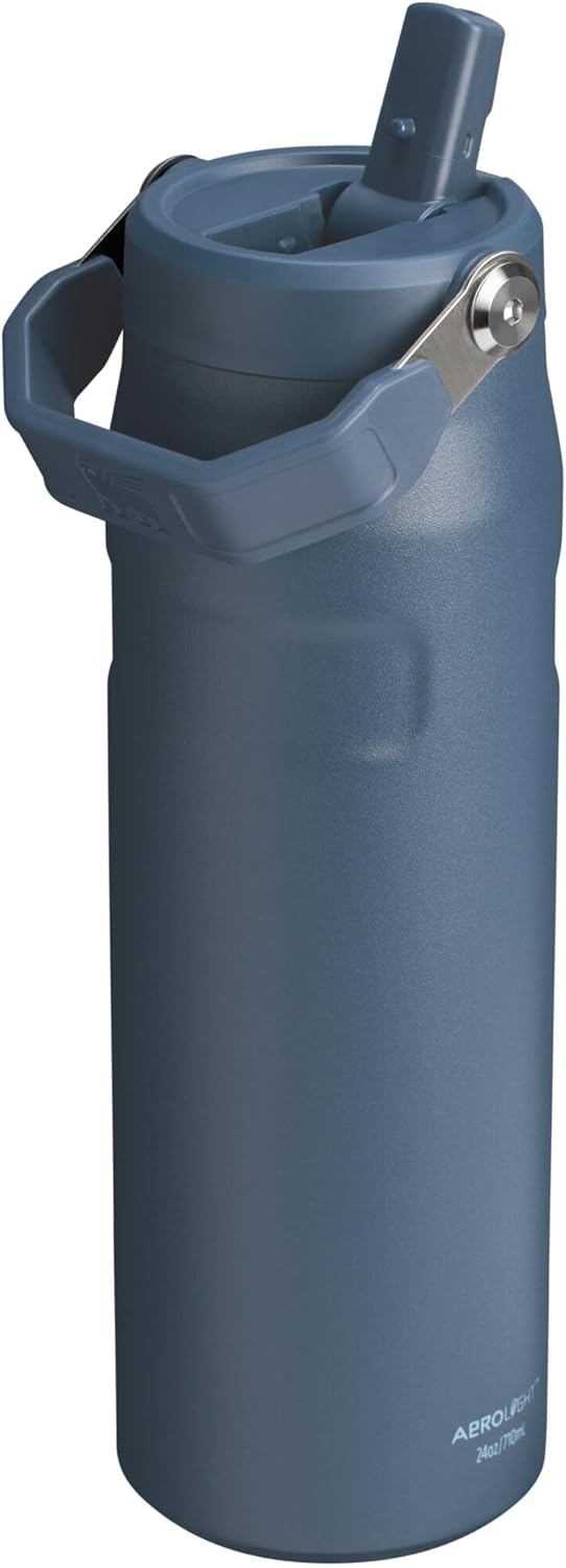 Stanley IceFlow 2.0 Water Bottle - 24 OZ Insulated Stainless Steel | Lightweight, Leak-Resistant, BPA-Free | Navy