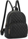 KL928 Quilted Mini Backpack - Stylish PU Leather Satchel Bag for Women | Small Casual Daypack