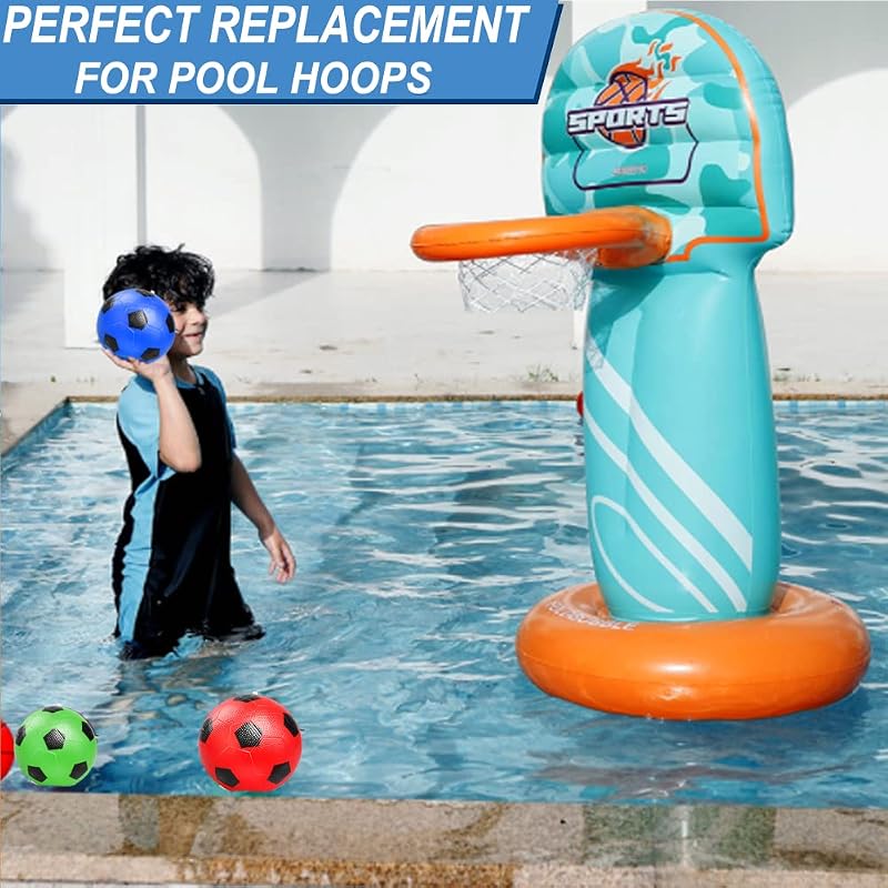 5-Inch Foam Mini Soccer Ball, No-Inflation Indoor Ball - Multicolor