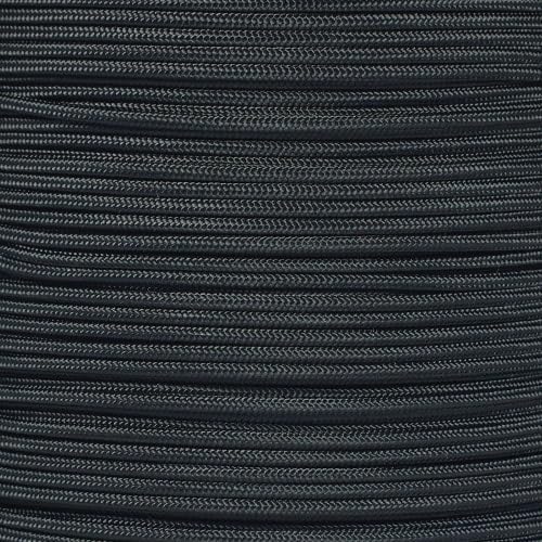 PARACORD PLANET Tactical Paracord Rope - 275-LB Tensile Strength, 100 Feet, Black, 5-Strand Nylon Core