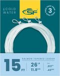 SF Pre-Tied Loop Fly Fishing Leader - Tapered Nylon for Freshwater & Saltwater | 7.5FT to 15FT Options