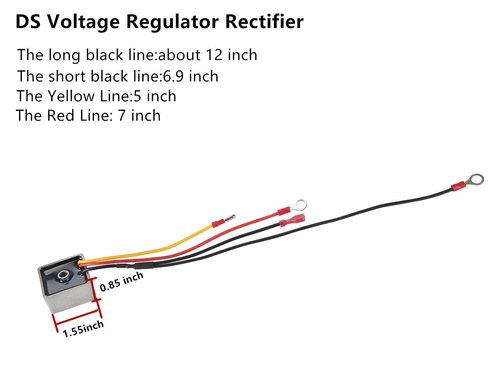 Dr.Acces Golf Cart Voltage Regulator Rectifier for Club Car DS 1992-up Gas Golf Cart OEM#102711201 &1015777