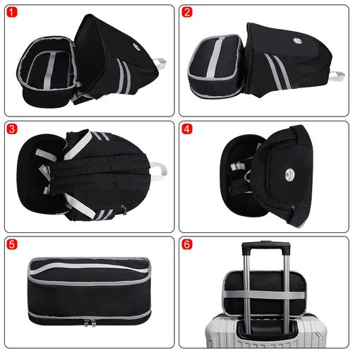 HUA ANGEL Multi-purpose Nylon Travel Backpack Foldable Women's Gym Pack with Shoe Compartment - Fitness Sport Swimming 20-30l
