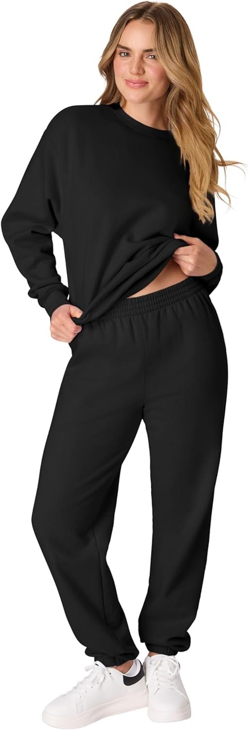 Hanes Women's Midweight Fleece Joggers - Comfortable Sweatpants with Pockets | Size 30" Plus
