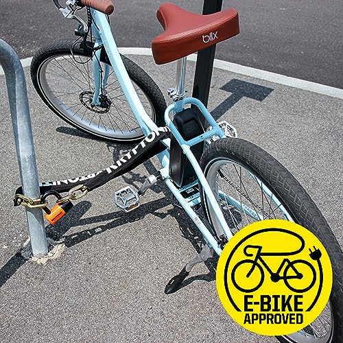 Schlage Chain Lock for Bikes & E-Bikes - Heavy Duty 4.2ft Security Chain with Keys