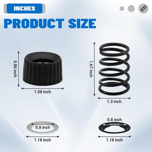 CartClan Golf Cart Accessories, Steering Column Rebuild 6 Kit Suitable for Club Car Tempo, Onward and 2004-Up Precedent Gas & Electric Golf Cart, OEM#: 103209501-1